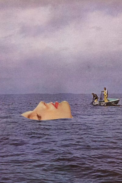 Undercurrent by Richard Vergez framed canvas print