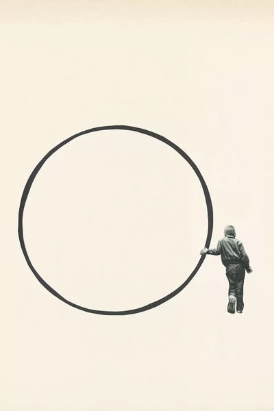 Out Of The Loop by Richard Vergez framed canvas print