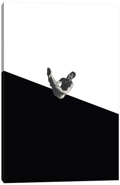 Diver (Black) Canvas Art Print