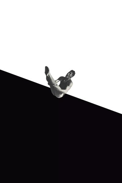 Black & White Minimalist Décor: Diver (Black) by Richard Vergez