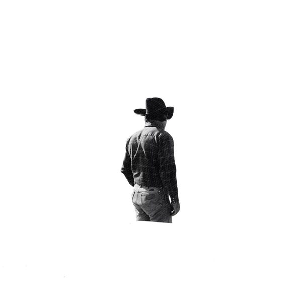 Black & White Pop Culture Art: Lonesome Tonight by Richard Vergez