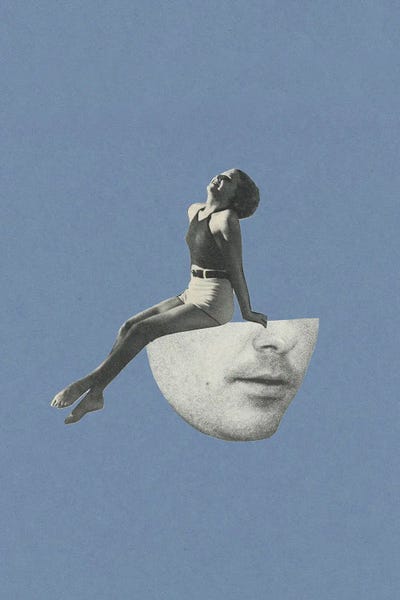 On My Mind by Richard Vergez framed canvas print