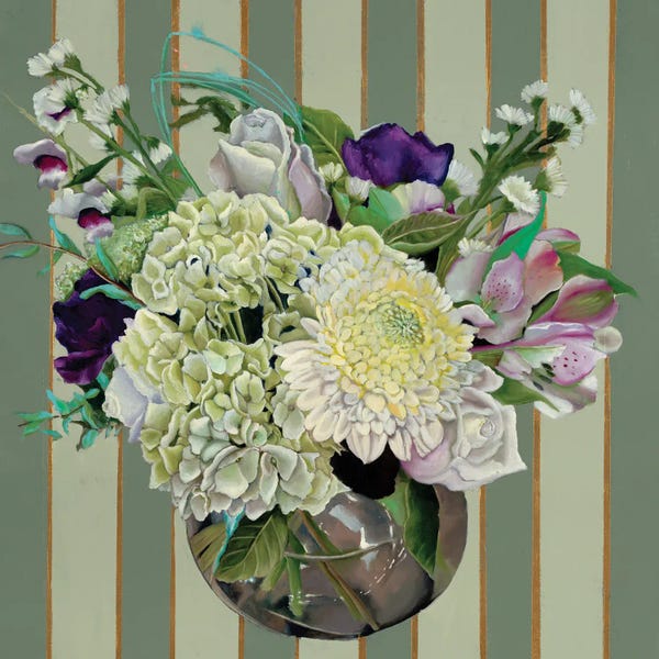 Stripes: Green Serenity by Jeanette Rivera