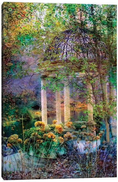 The Gazebo Canvas Art Print - Gardens & Floral Landscapes