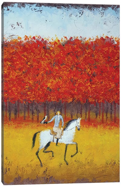 Falconet Canvas Art Print - Horse Art
