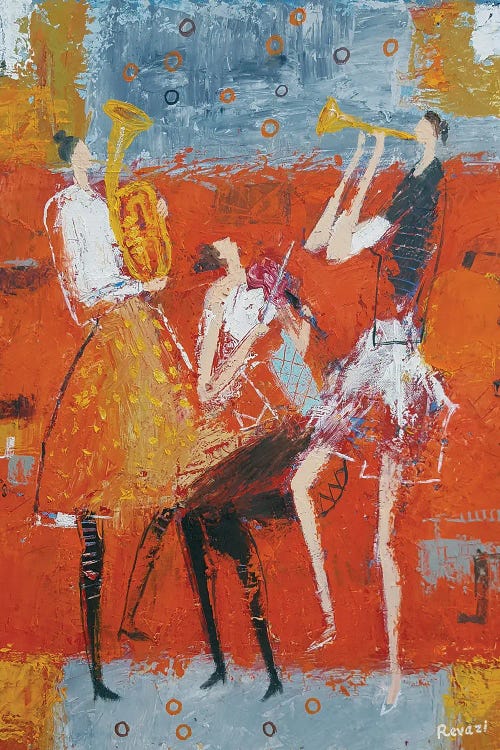 Female Trio by Gia Revazi wall art
