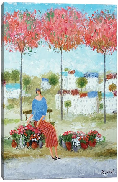 Flowers For Lovers Canvas Art Print - Gia Revazi