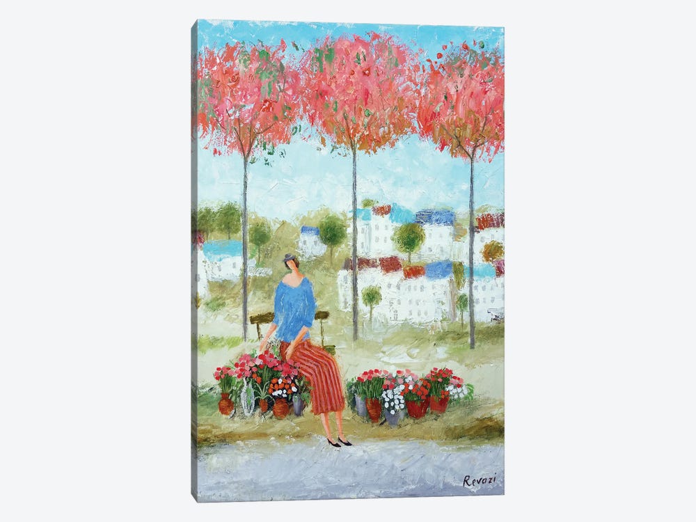 Flowers For Lovers by Gia Revazi 1-piece Canvas Art Print