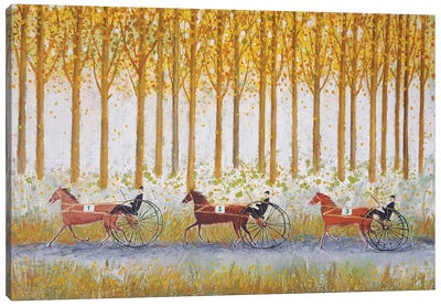 Autumn In The Forest Canvas Art Print - Trail, Path & Road Art