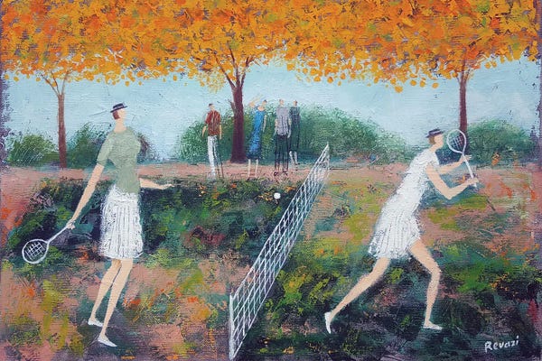 Grandpa Chic: Playing Tennis by Gia Revazi