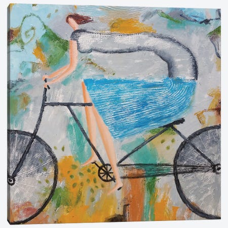 Bicyclette Canvas Print #RVZ2} by Gia Revazi Canvas Wall Art