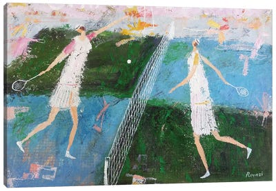 Tennis Canvas Art Print - Gia Revazi