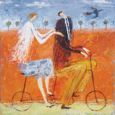 The Travelers by Gia Revazi art print