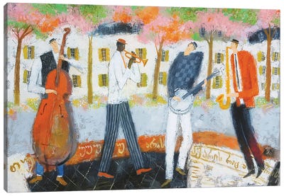 Crossover Jazz Canvas Art Print - Musician Art