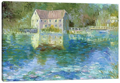 Old Mill Canvas Art Print - Watermills & Windmills