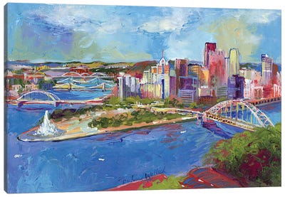 Pittsburgh Canvas Art Print - Building & Skyscraper Art