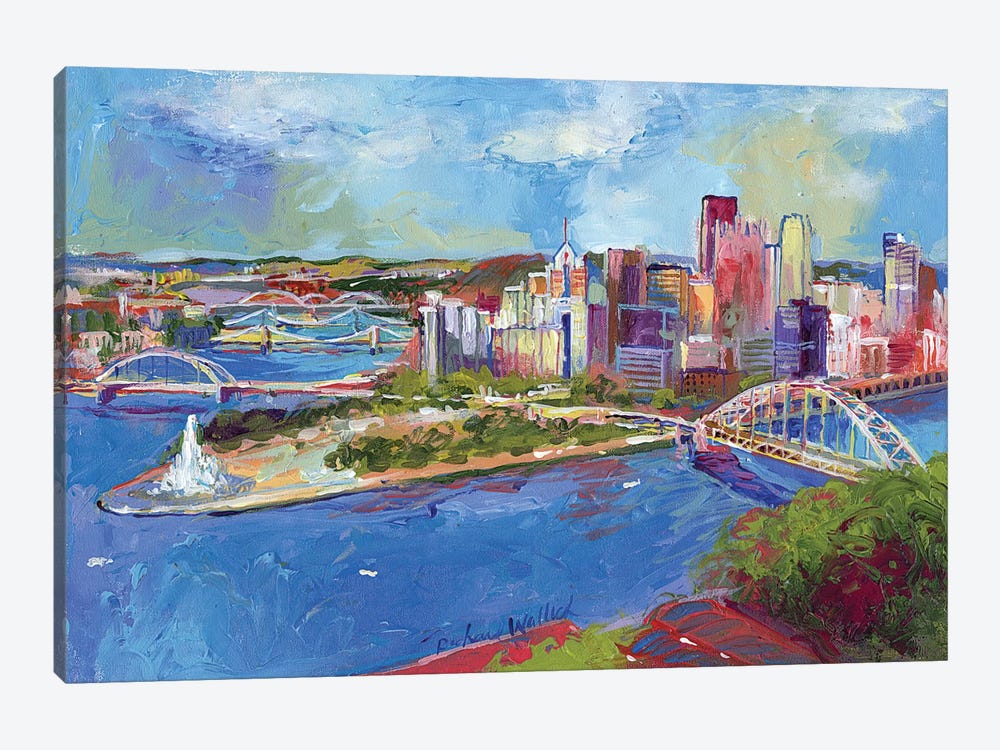 Pittsburgh by Richard Wallich 1-piece Canvas Wall Art