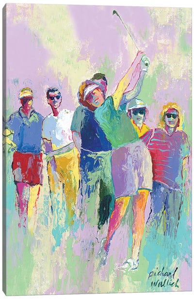 Women's Golf Canvas Art Print - Golf Art