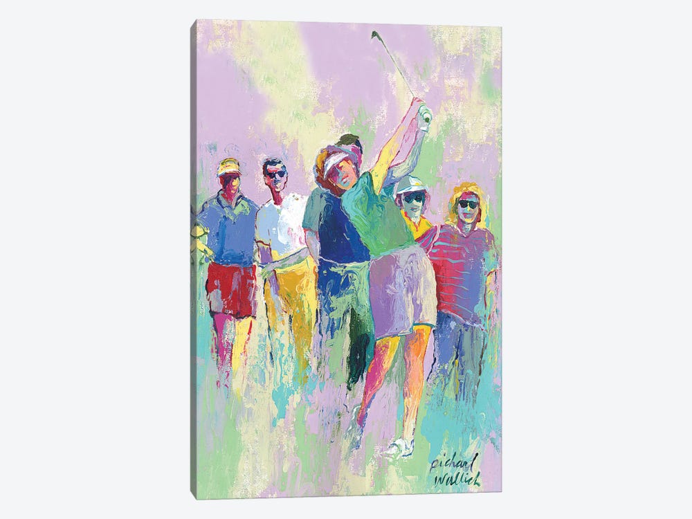 Women's Golf by Richard Wallich 1-piece Canvas Art