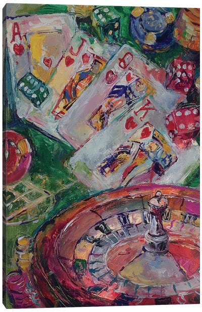 Casino Art Canvas Art Print - Richard Wallich