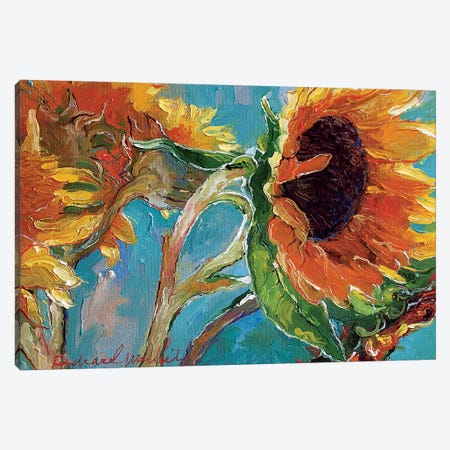 Sunflowers V Canvas Print #RWA282} by Richard Wallich Canvas Artwork