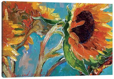 Sunflowers V Canvas Art Print - Artists Like Van Gogh