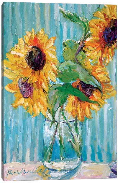 Sunflowers II Canvas Art Print - Richard Wallich