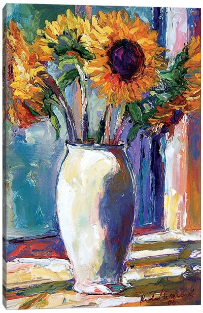 Sunny Canvas Art Print - Sunflower Art