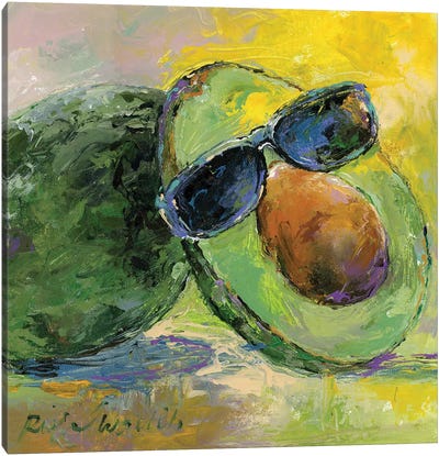 Art Avocado Canvas Art Print - Fruit Art