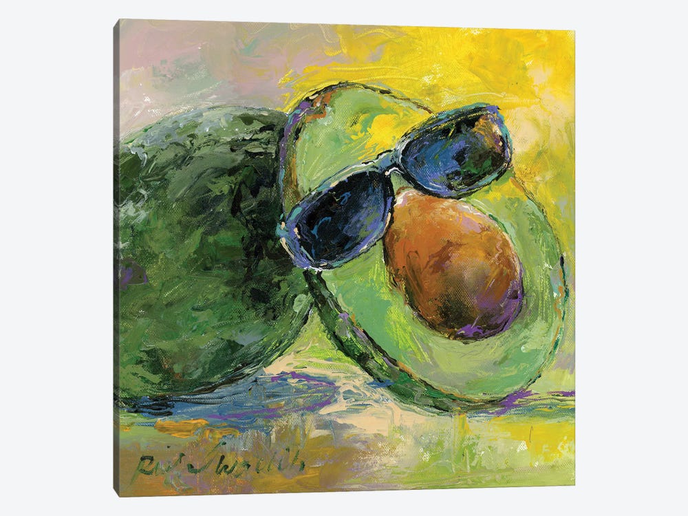 Art Avocado by Richard Wallich 1-piece Canvas Art Print