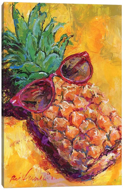 Art Pineapple Canvas Art Print - Tropical Décor
