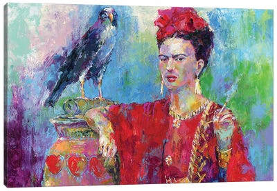 Frida Bird Canvas Art Print - Similar to Frida Kahlo