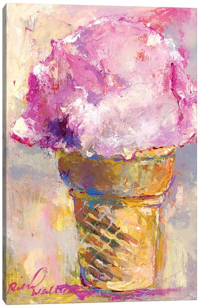 Ice Cream Cone Canvas Art Print - Richard Wallich