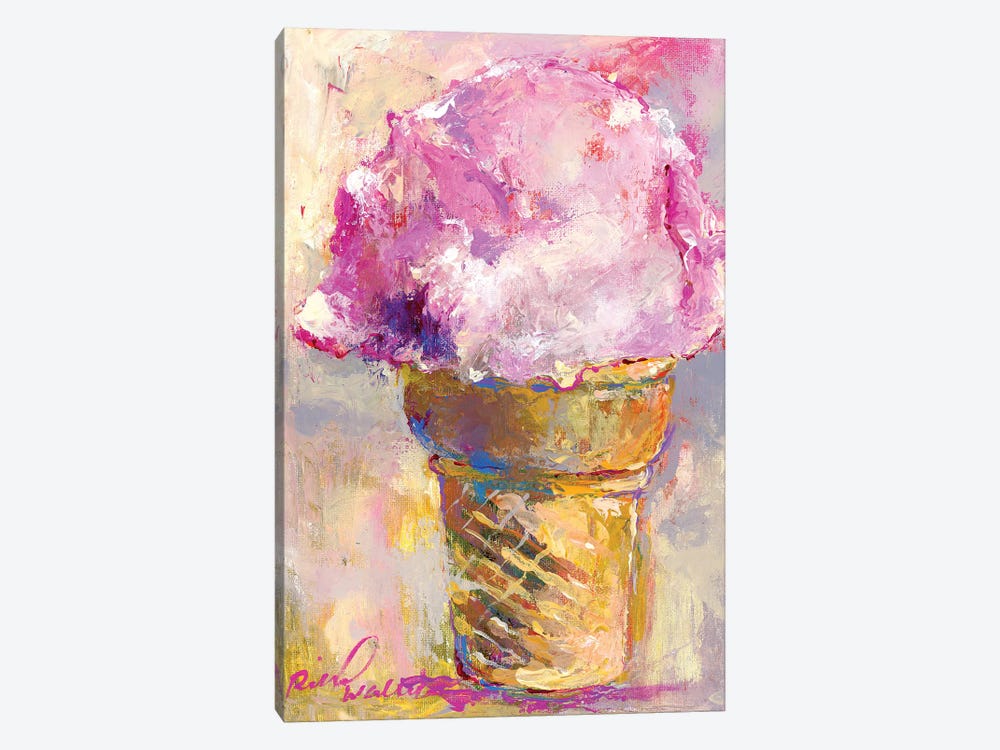 Ice Cream Cone by Richard Wallich 1-piece Canvas Art Print