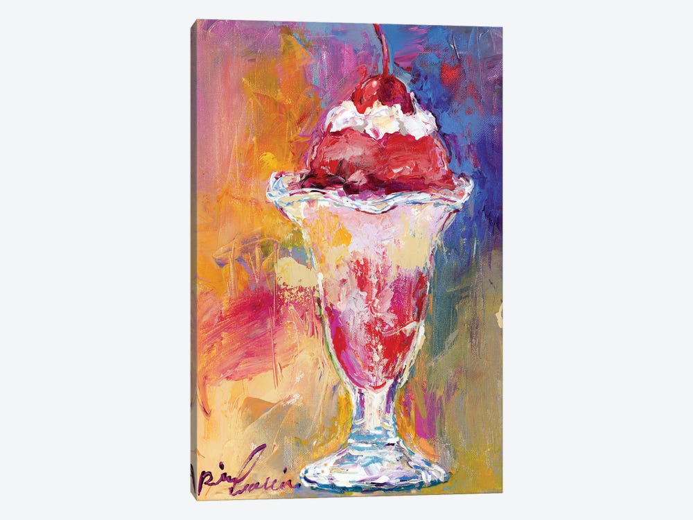 Ice Cream Sundae by Richard Wallich 1-piece Canvas Art
