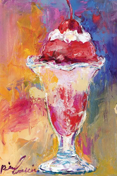 Food & Drink Still Life: Ice Cream Sundae by Richard Wallich