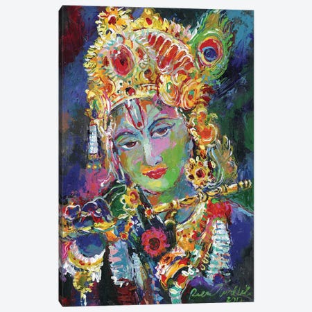 Krishna Canvas Print #RWA335} by Richard Wallich Canvas Art Print