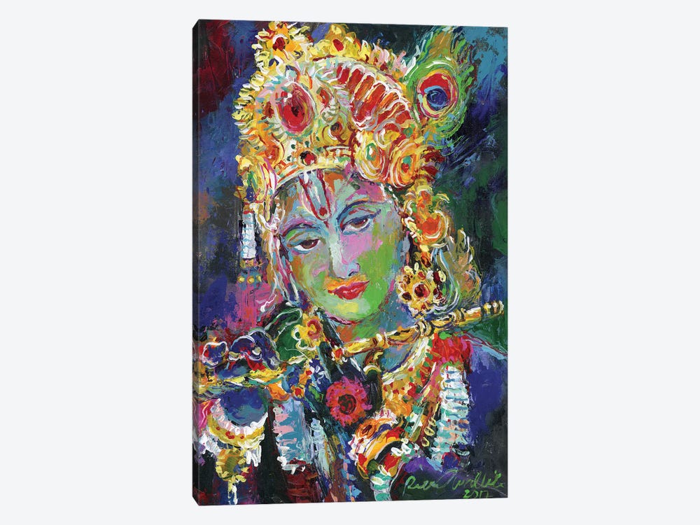 Krishna by Richard Wallich 1-piece Canvas Print