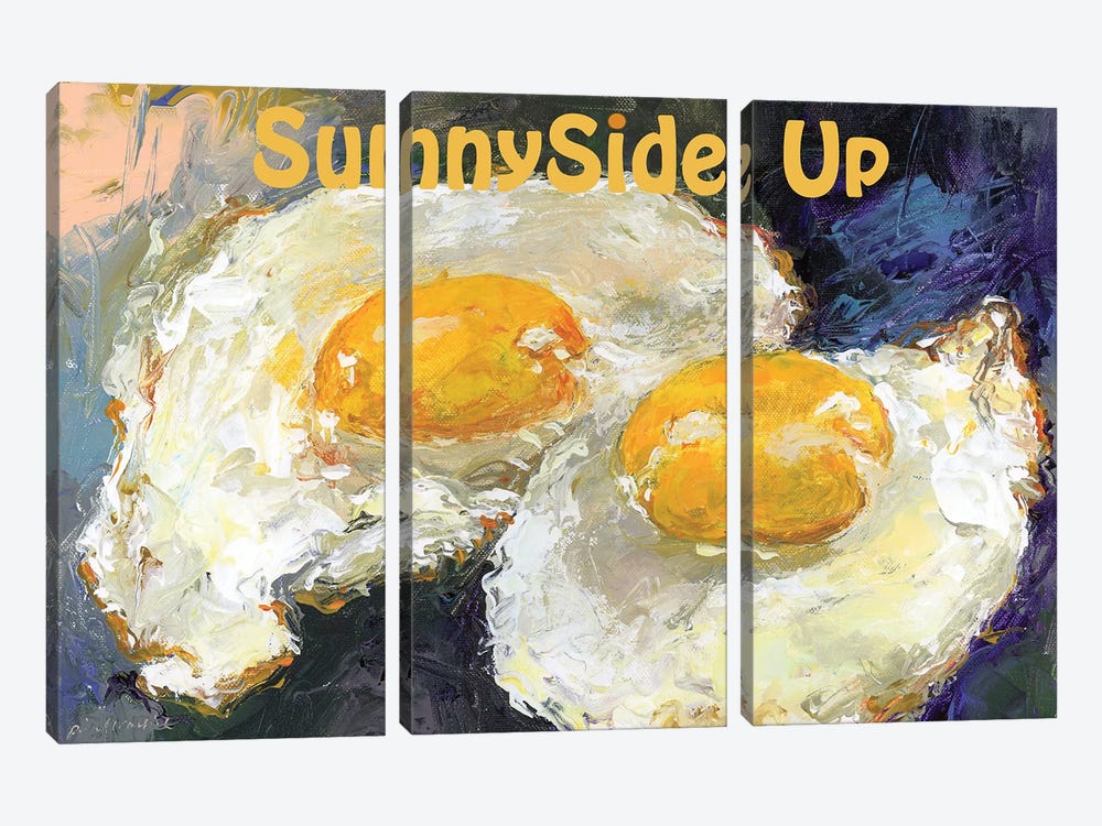 SunnySide Up by Richard Wallich 3-piece Canvas Art Print