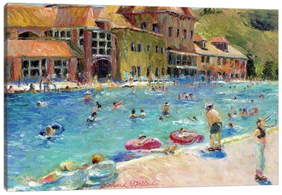 Glenwood Springs Canvas Art Print - Swimming Pool Art