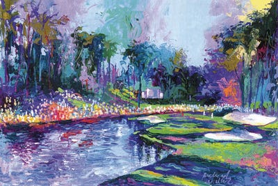 Golf Hole I by Richard Wallich framed canvas print