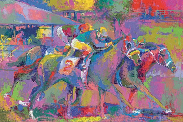 Horseback: Horse Race I by Richard Wallich