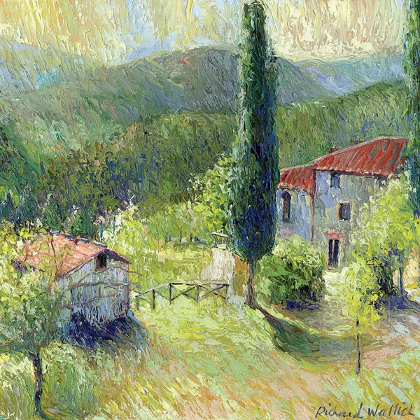 Cypress Trees: Italy I by Richard Wallich