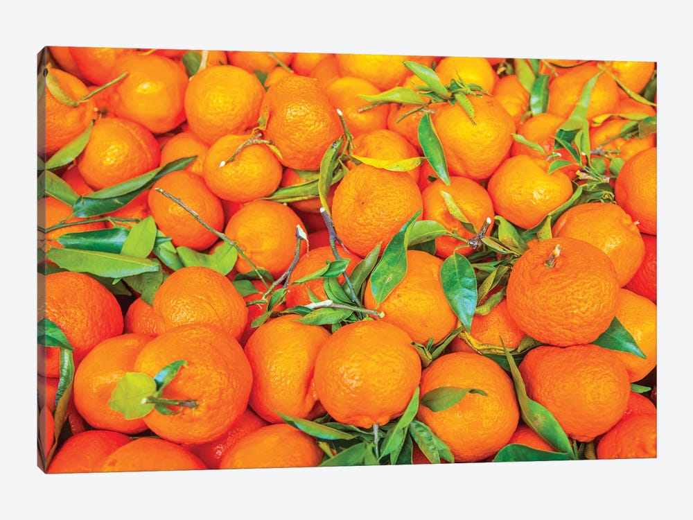 Oranges Displayed In Market In Shepherd'S Bush, London, U.K. by Richard Wright 1-piece Canvas Art Print