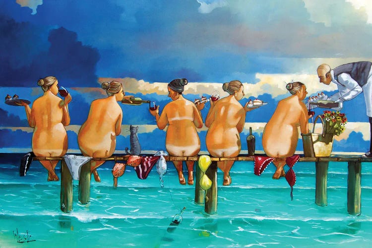 The Book Club Two by Ronald West wall art