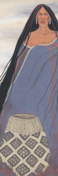 Rorex Bridges Studio: Her Cherokee Basket by Rorex Bridges Studio