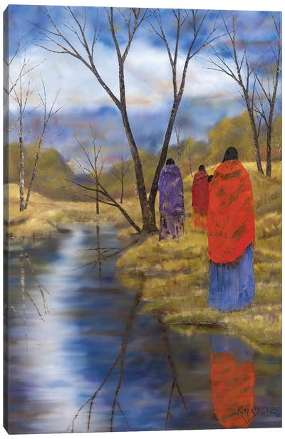 Journey Reflections Canvas Art Print - Art by Native American & Indigenous Artists