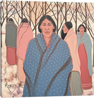 A Journey Continued Canvas Art Print - Native American Décor