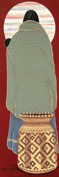 Native American Décor: Ancestor Basket by Rorex Bridges Studio