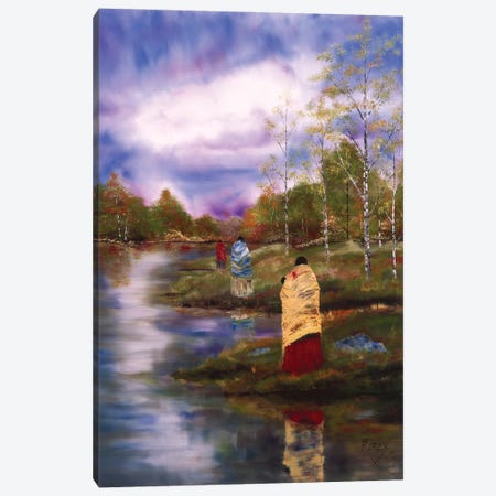 Autumn Waters Canvas Print #RXB3} by Rorex Bridges Studio Canvas Art Print